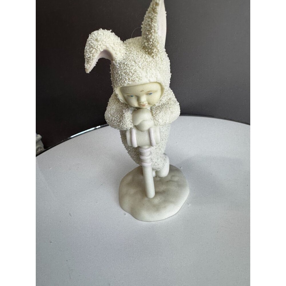 Dept 56 Snowbabies Easter Bunny Suit Figurines Lot of 5 Bisque Porcelain - Picture 4 of 13